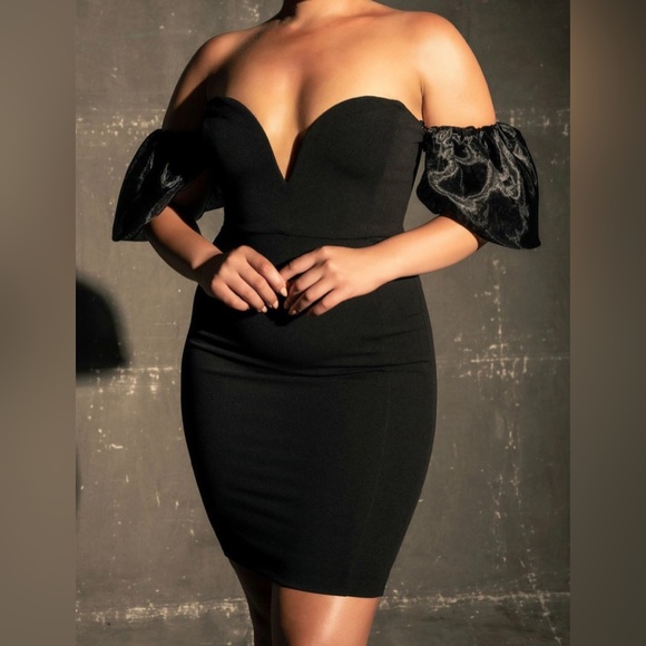 Meshki Dresses & Skirts - MESHKI Corinne Puff Sleeve Dress